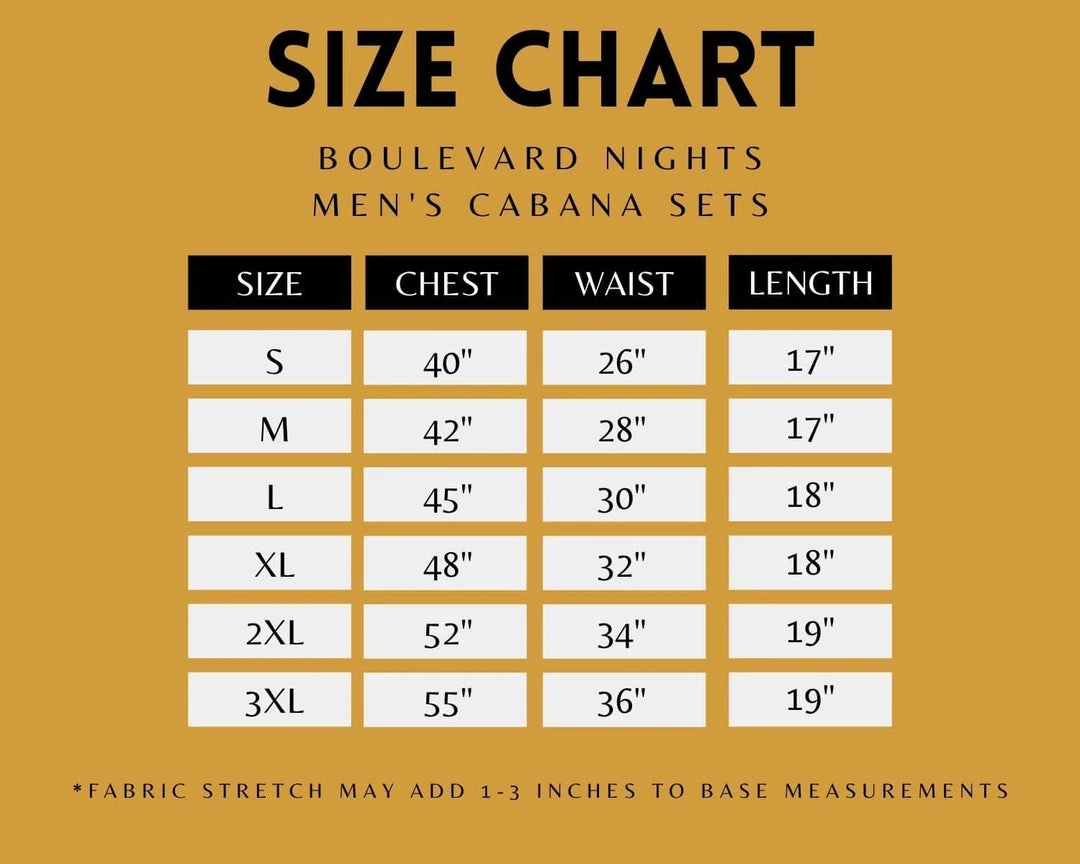 Boulevard Nights Men's Cabana Set - Tiger Leaf Green Bottoms 5 Boulevard Nights Men's Cabana Set - Tiger Leaf Green Bottoms