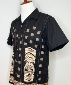 The Oblong Box Shop Sneaky Tiki Rayon Button Down