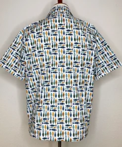 The Oblong Box Shop School Of Fish Button Down Shirt