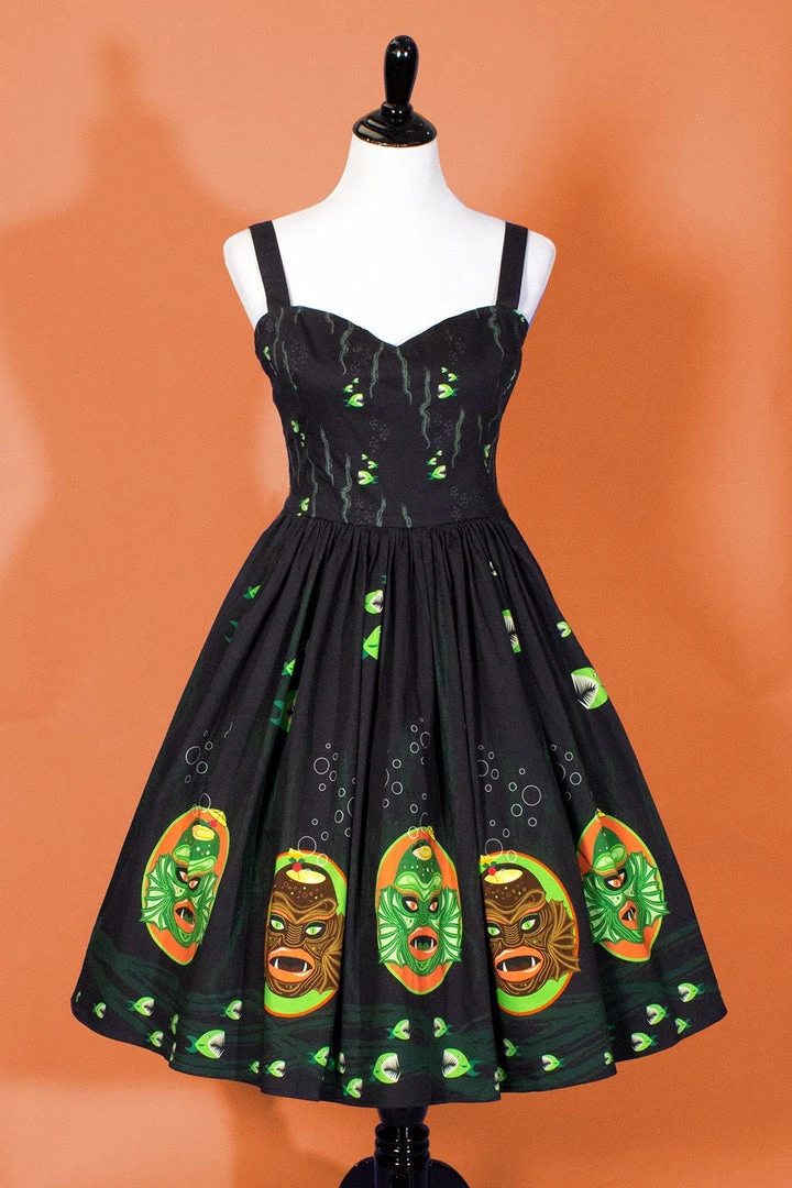 The Oblong Box Shop Swamp Creature Tiki Mug Sweetheart Dress 3 The Oblong Box Shop Swamp Creature Tiki Mug Sweetheart Dress