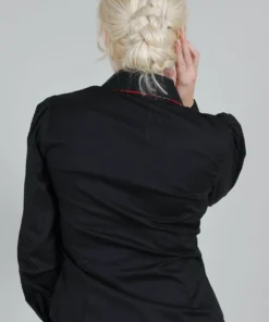 Voodoo Vixen Carole Tartan Trim Blouse